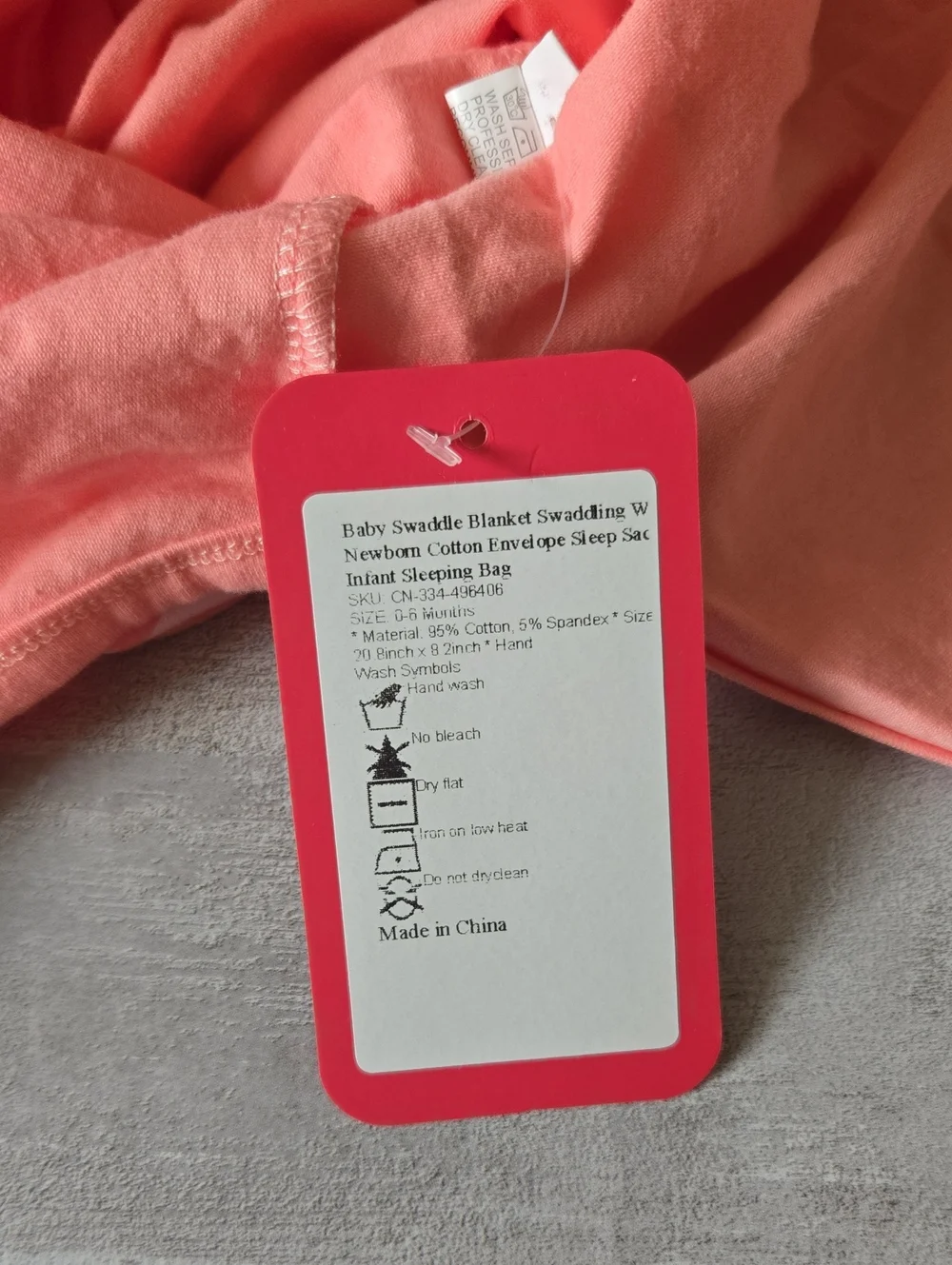​NWT Star Print Adjustable Swaddle Blanket Wrap Pink Infant Sleep Sack 0-6M